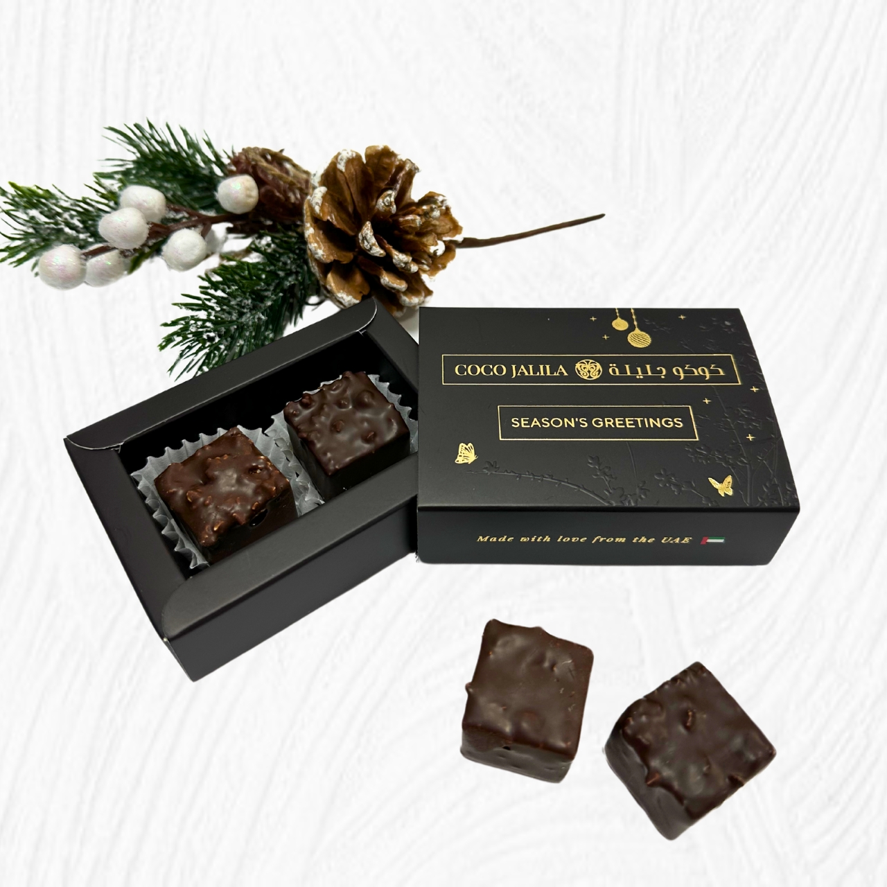 Festive Two-Piece Praline Gift Box (Option B)