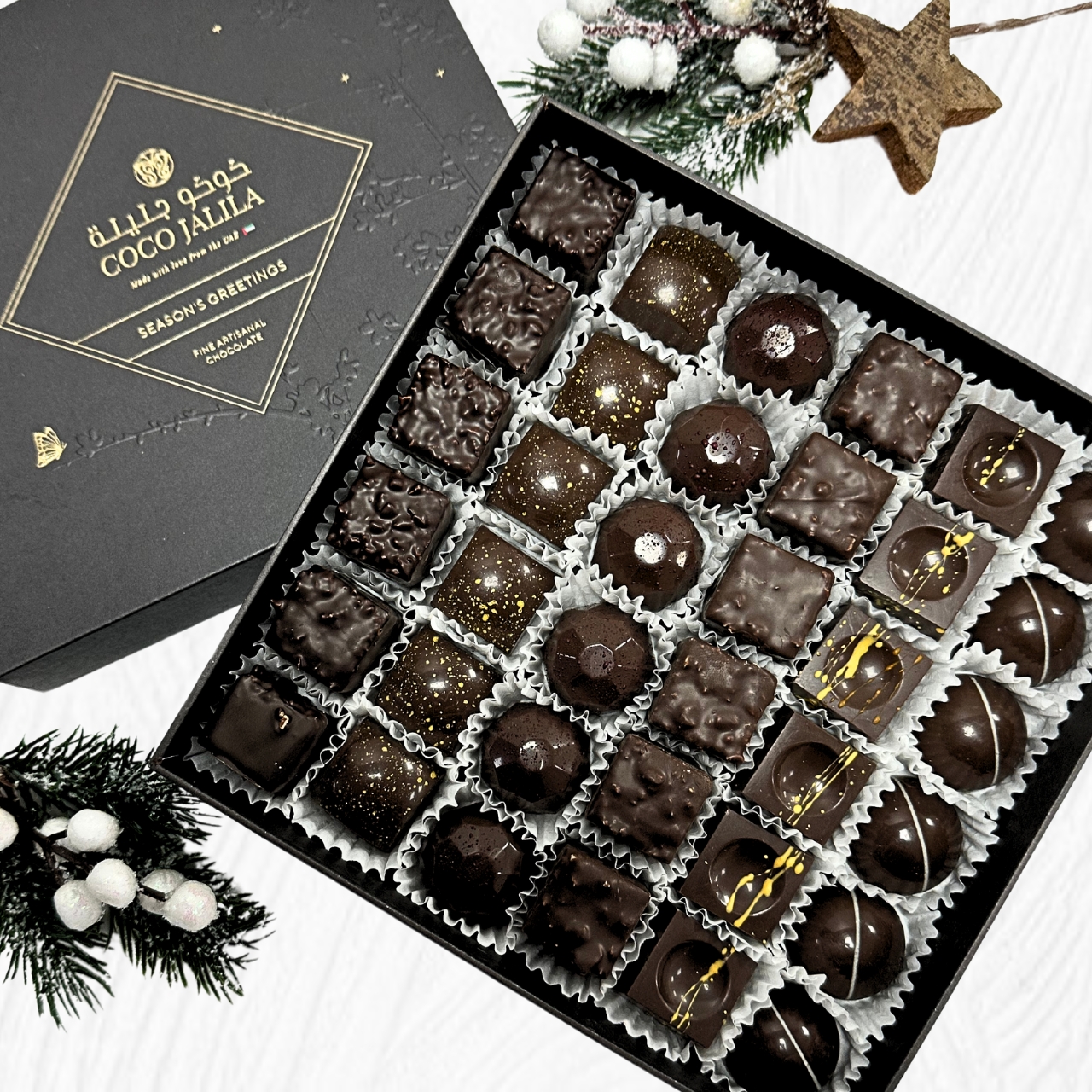 Festive 36-Piece Praline Gift Box